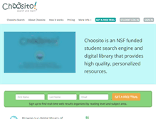 Tablet Screenshot of choosito.com